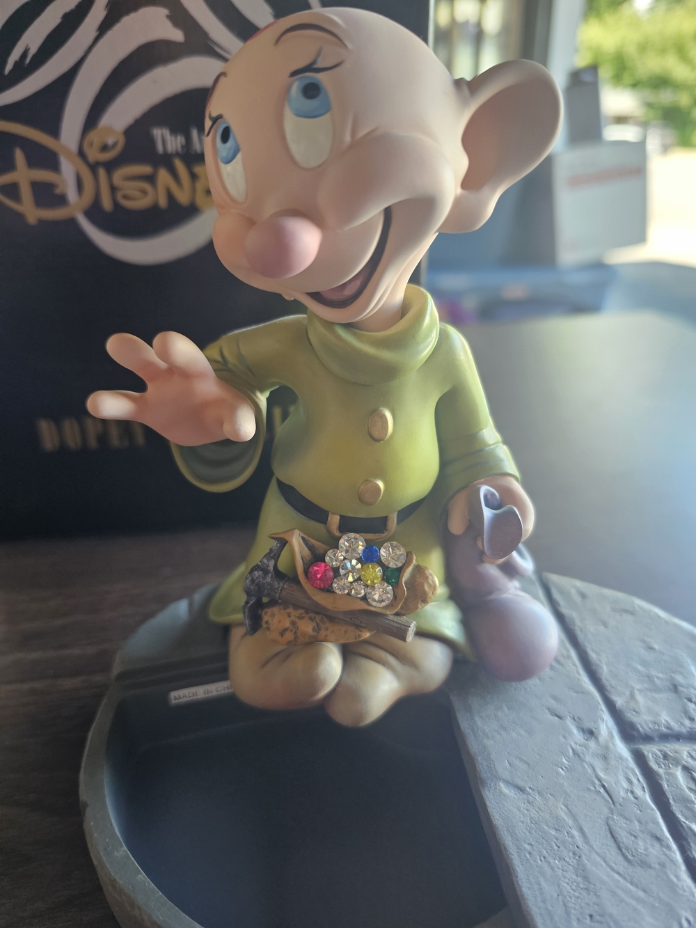 Disney Dopey Resin Figurine - Green 💚💚 Includes Box